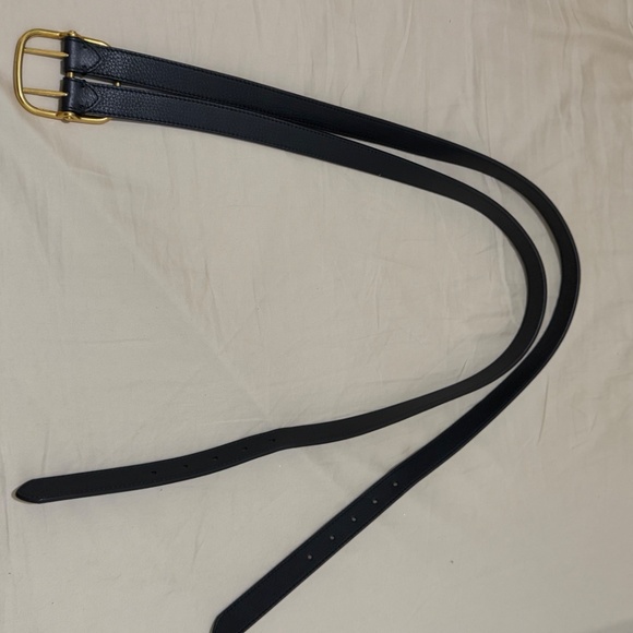 $740 Authentic Burberry Lynton Leather Double Strap Belt sz 90CM Italy - Picture 4 of 4